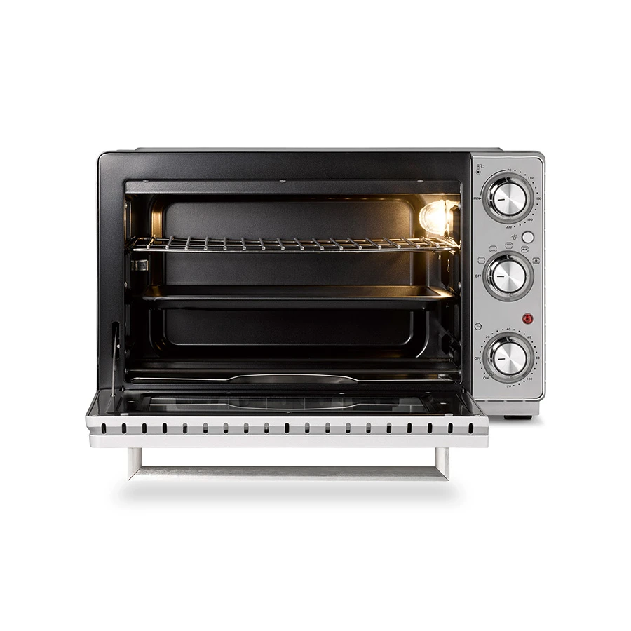 Caso TO26 SilverStyle Miniovn 26L 1650W Sølv CS2977 by CASO color Sort