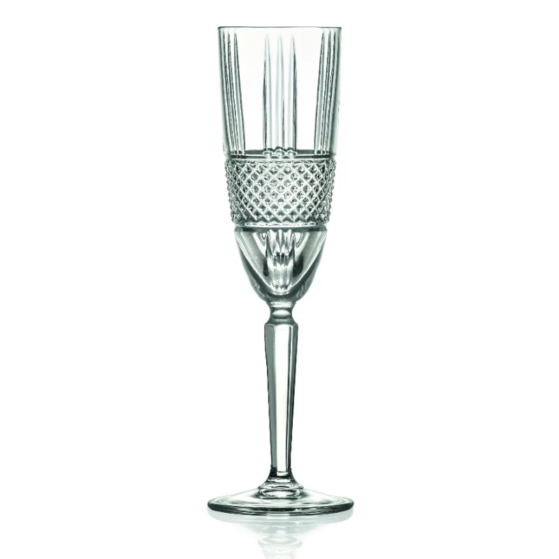 RCR BRILLANTE Champagneflute 19 cl 6 stk. 26968020406  color Sort