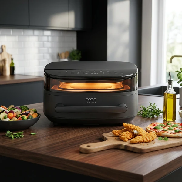 Caso AirFry & PizzaChef Airfryer PFAS-fri Sort CS3191 by CASO color Sort