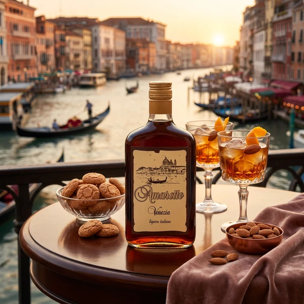 Venezia Amaretto Likør 70cl L-66-682-00  color Sort