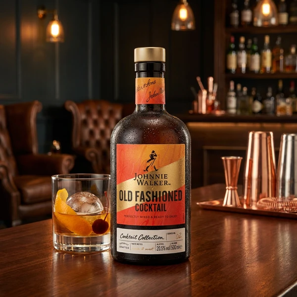 Johnnie Walker Old Fashioned Færdigblandet Cocktail 70cl L-67-976-00  color Sort