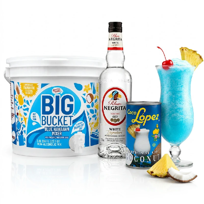 Big Bucket Blue Colada - Drinkspakke Bundle187  color Sort