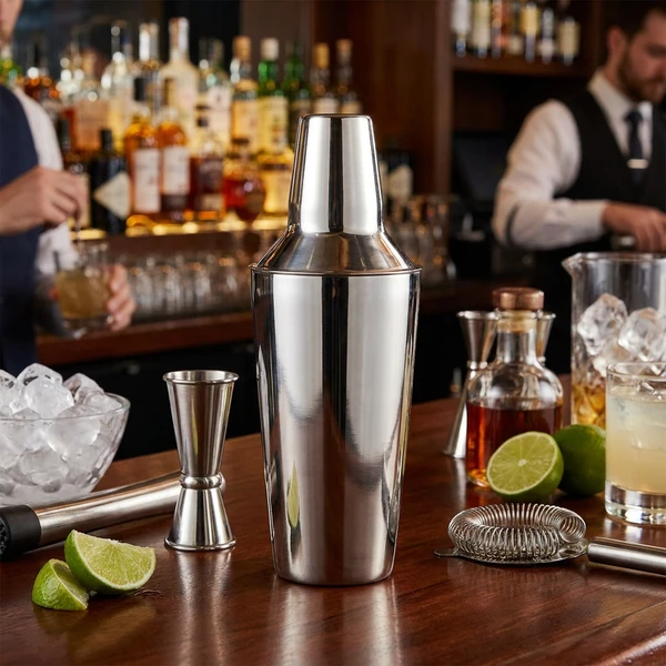Cocktailshaker Rustfrit Stål 750ml CSR022S  color Sort