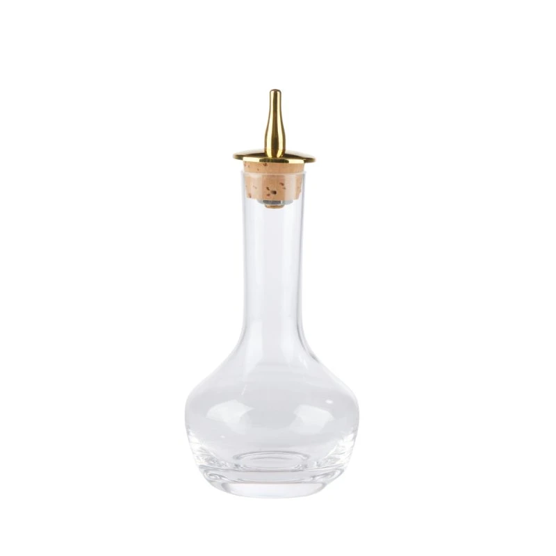 Bitterflaske 90 ml med guldhældetud BB0004G  color Sort