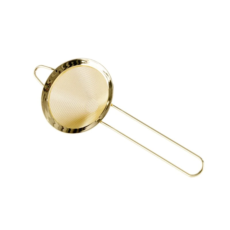 Finmasket Strainer Guld - 8 cm FM0001G  color Sort