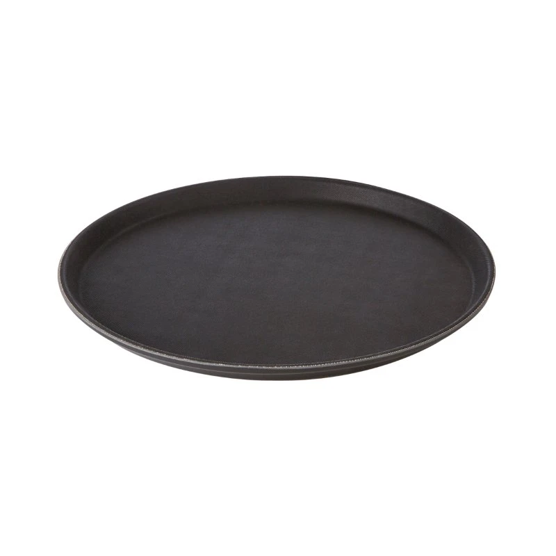 Sort Rund Skridsikker Bakke 35,5 cm CB1006  color Sort