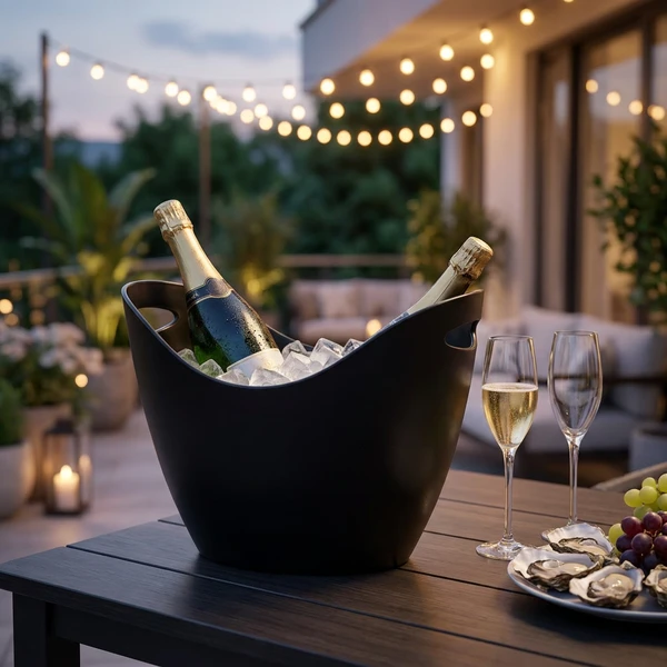 Vinkøler og Champagnekøler Mat Sort 8L DPP0106MB  color Sort