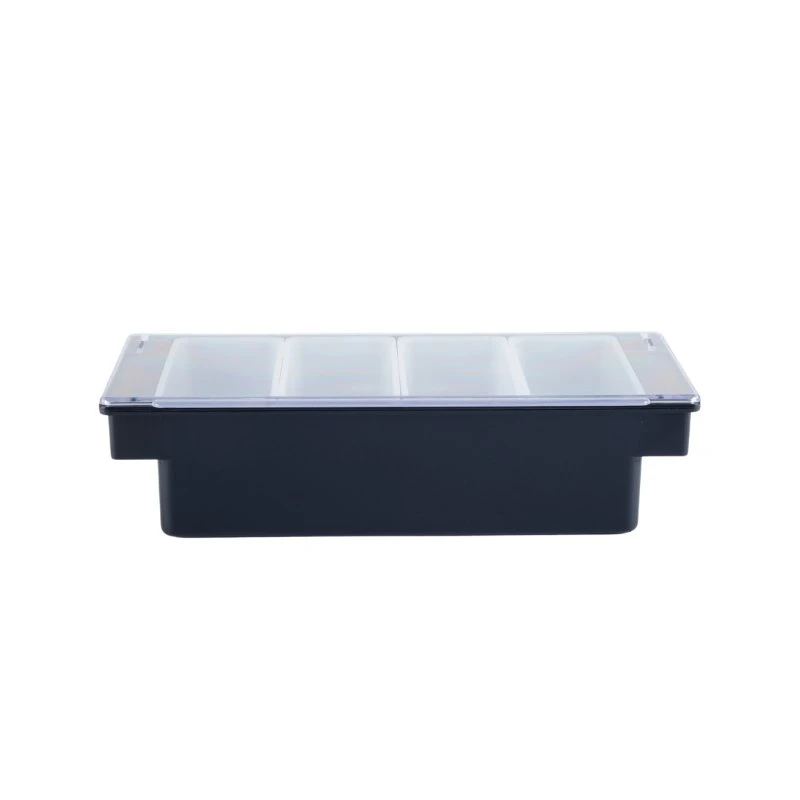 Garnitureboks Sort Plast 4 Rum CH00004  color Sort