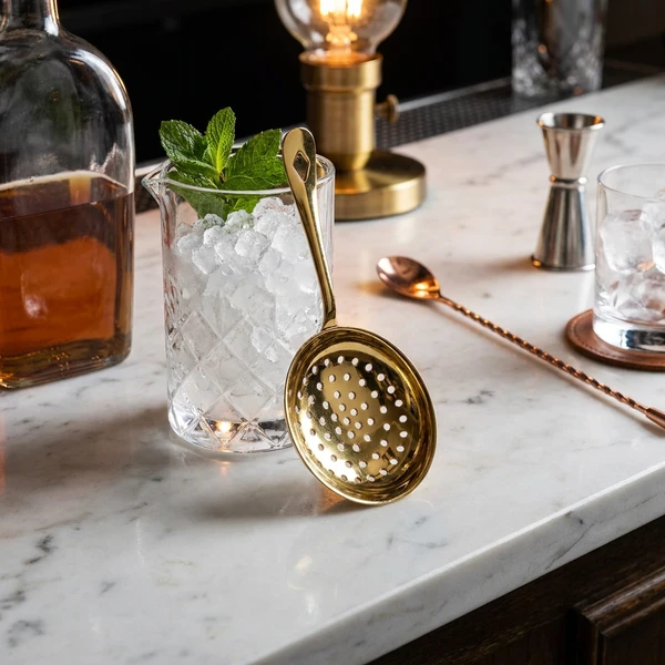 Julep Strainer Guldbelagt Rustfrit Stål ST0053G  color Sort