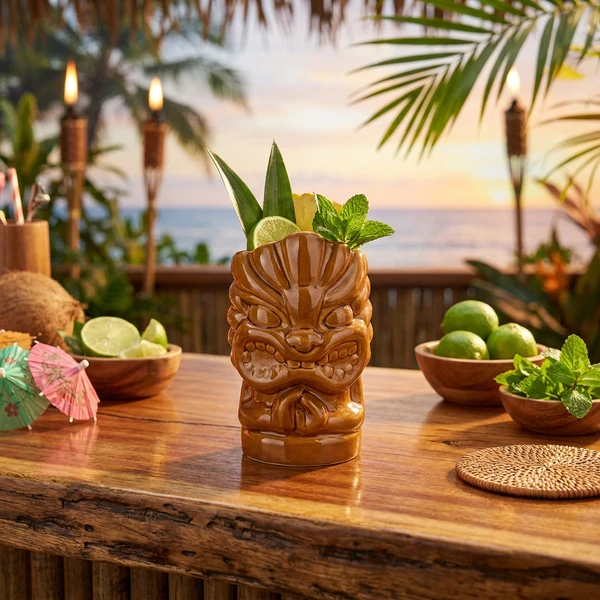 Tiki Krus Shaka Keramik Natur 660 ml TK10013  color Sort