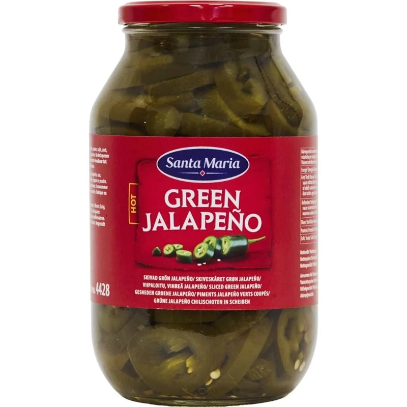 Jalapenos Grøn Skåret 23046 by SANTA M color Sort