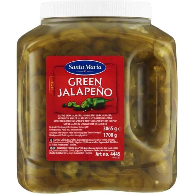 Jalapenos Grøn Skåret USA 32173 by SANTA M color Sort