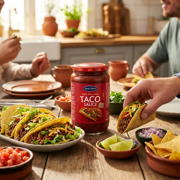 Tacosauce Hot 257053 by SANTA M color Sort