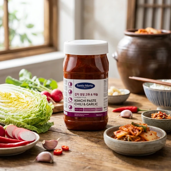 Kimchipaste Chili/Hvidløg 363475 by SANTA M color Sort