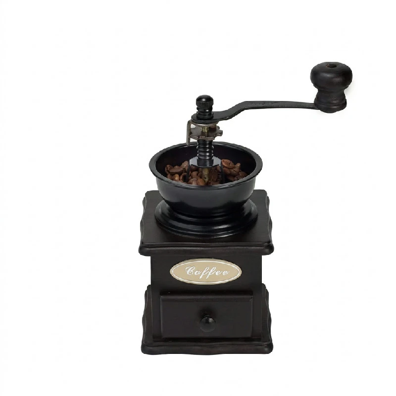 Kaffekværn Retro Sort Træ 4416303 by COSY & TRENDY color Sort
