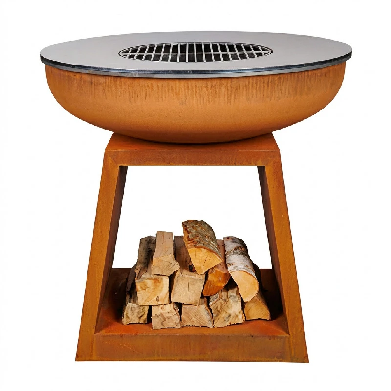 Grill i Cortenstål 3165142 by COSY & TRENDY color Sort