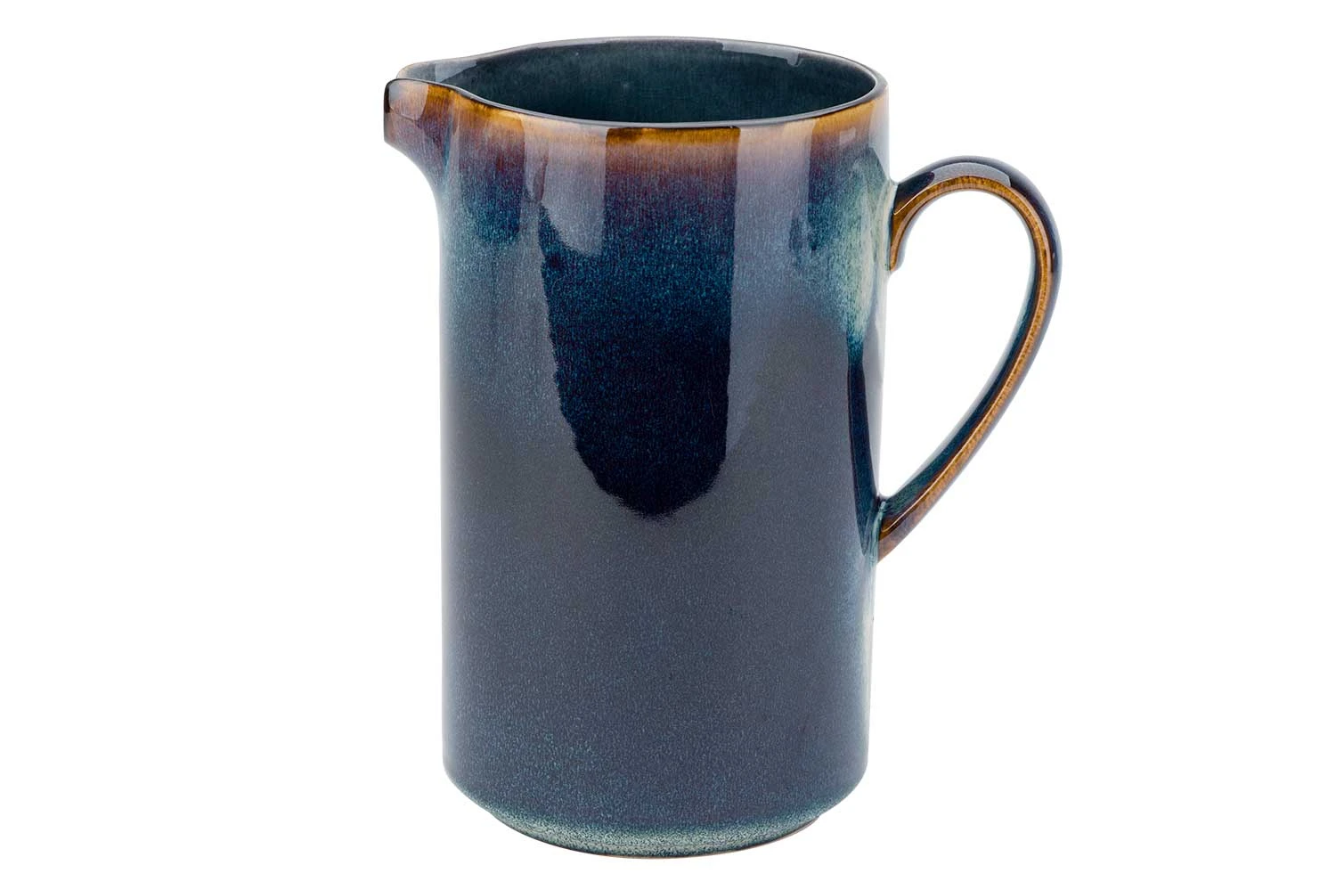 Kande i blåt porcelæn 1,4 L - H19,5 cm 2936195 by COSY & TRENDY color Sort