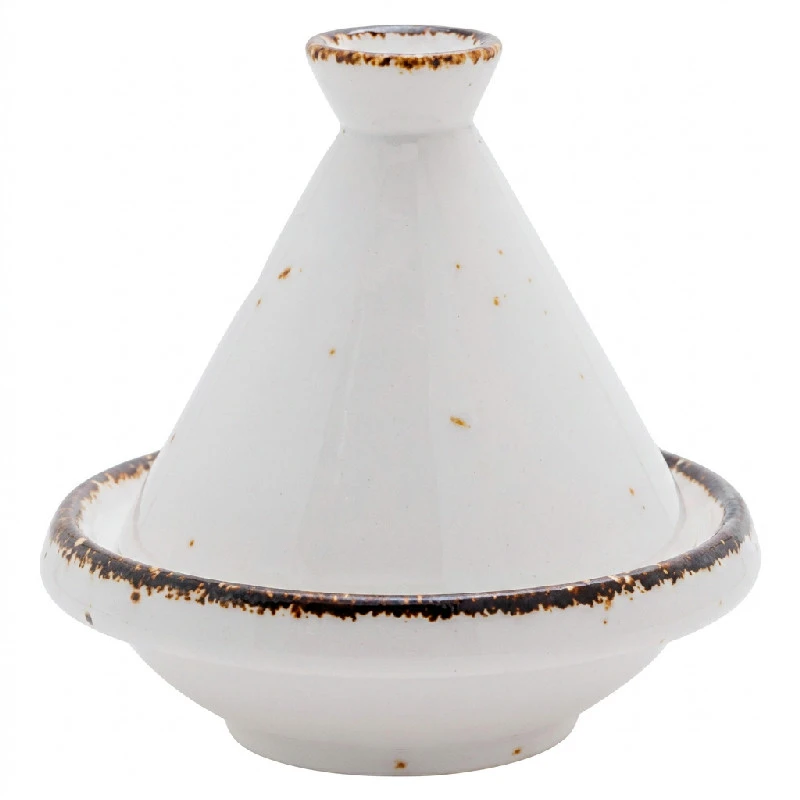 Mini Tajine Porcelæn Hvid Ø9cm x H9cm 1480109 by COSY & TRENDY color Sort