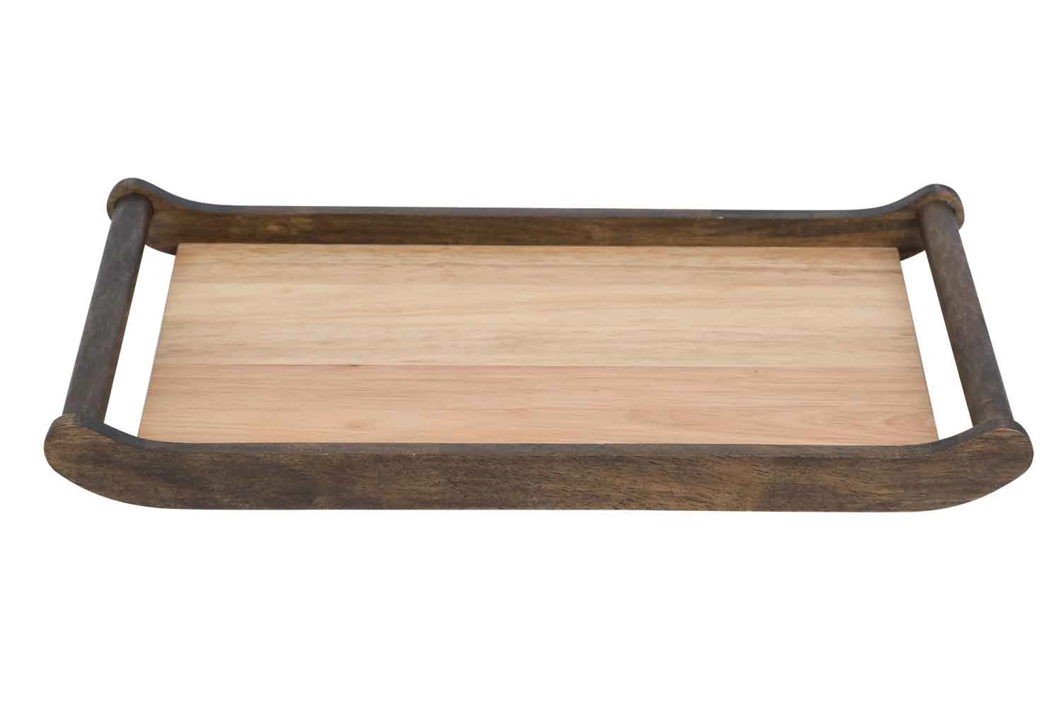 Serveringsbakke i træ rektangulær 40cm 5256516 by COSY & TRENDY color Sort