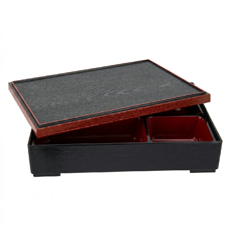 Bento Box Sort/Rød 27x21x6cm 3049696 by COSY & TRENDY color Sort