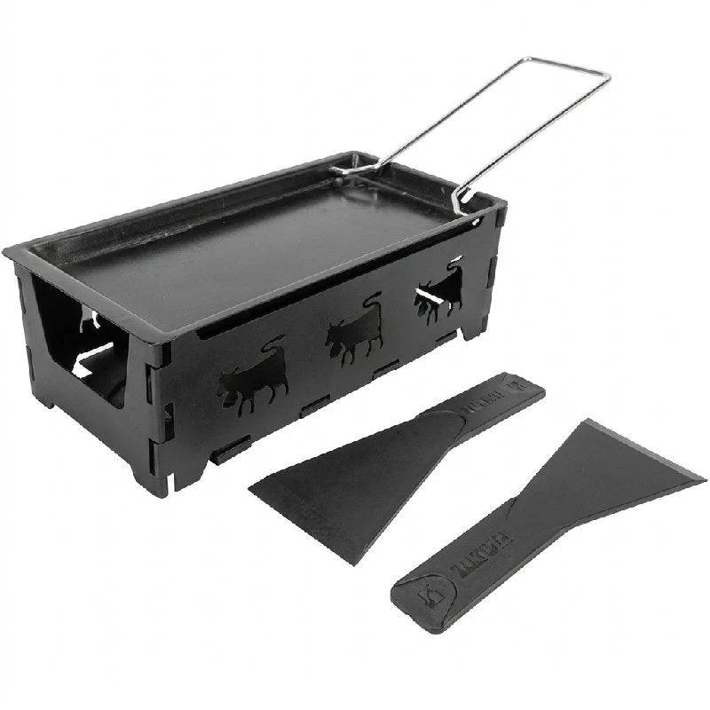 Raclette Sammenklappelig Rustfrit Stål til 2 personer 5659008 by COSY & TRENDY color Sort