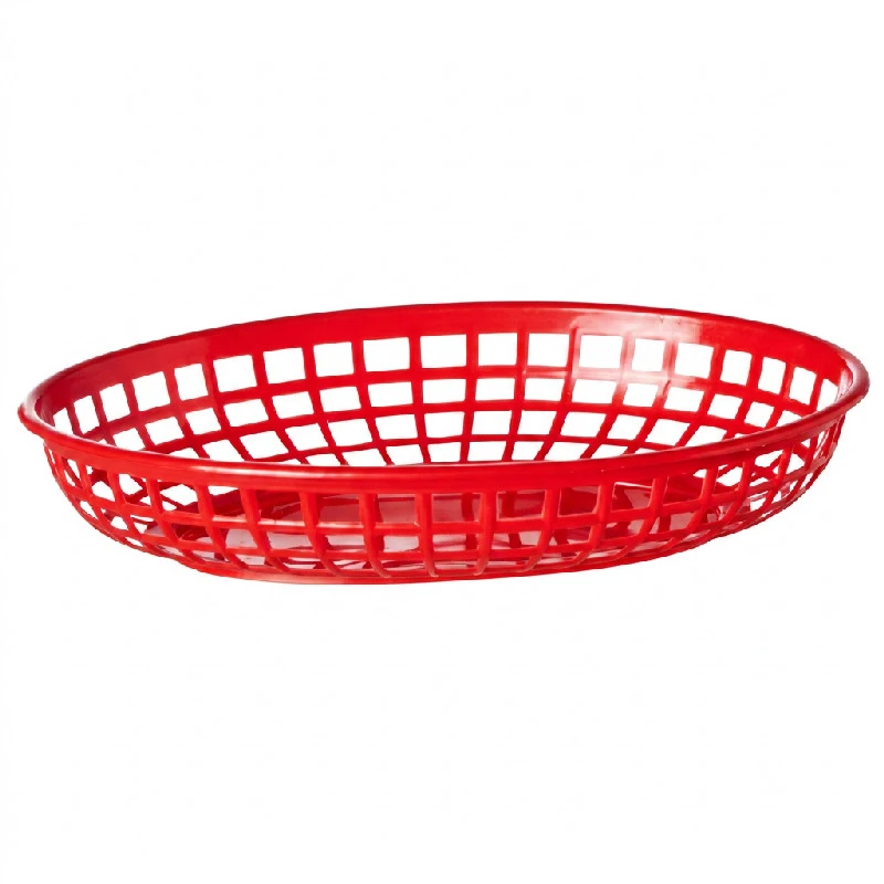 Burgerbakker Rød Plast 6 stk 23x14 cm 1669095 by COSY & TRENDY color Sort