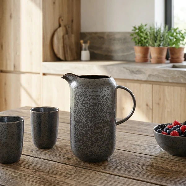 Kande Porcelæn Mineral 1,65L 5699033 by COSY & TRENDY color Sort