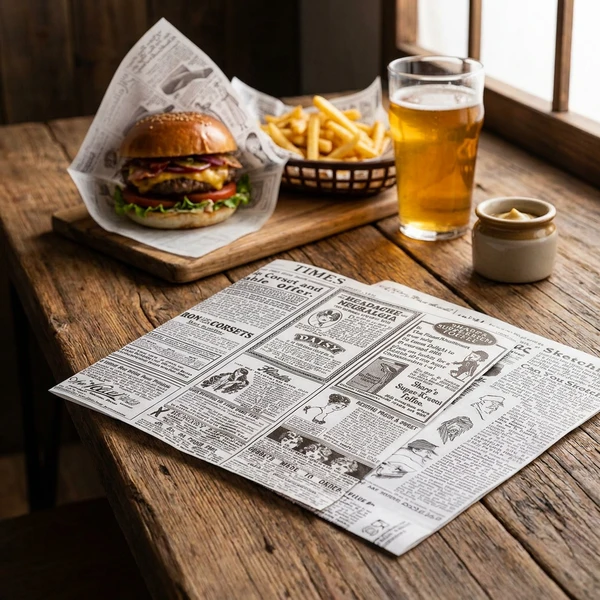 Burgerpapir lommer 1000 stk 29cm 5923890  color Sort