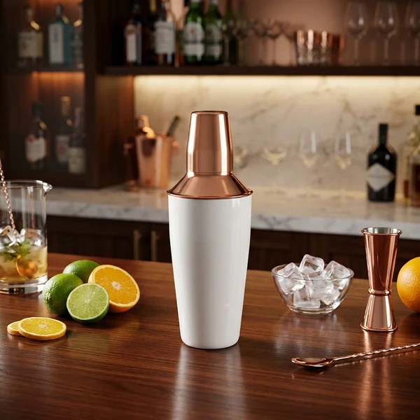 Cocktail Shaker Hvid og Kobber 750ml 4778860 by COSY & TRENDY color Sort