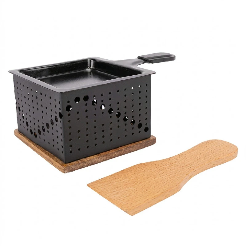 Raclette Firkantet til 1 Person 16cm 5659003 by COSY & TRENDY color Sort