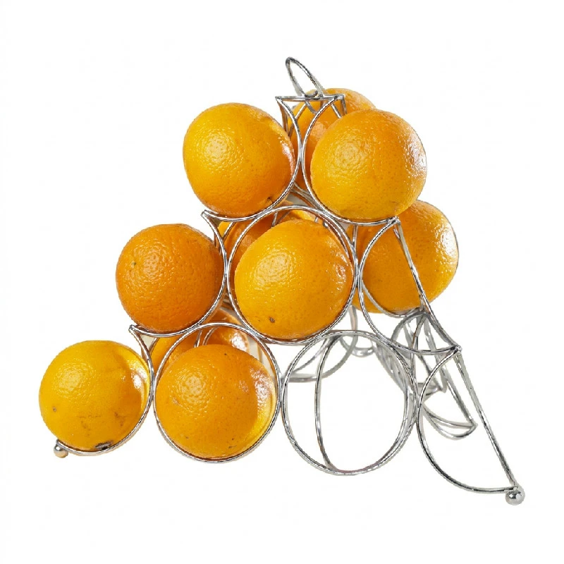 Appelsinholder Wire Rustfrit Stål 32x32x27cm CK0194 by COSY & TRENDY color Sort