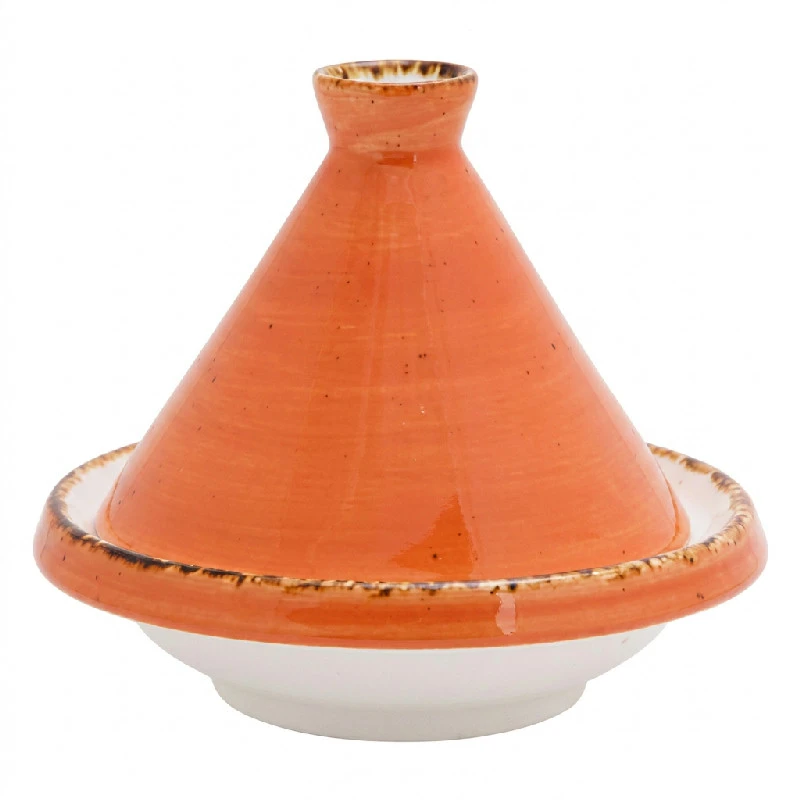 Tajine Porcelæn Orange Ø13cm x H11,2cm 1480213 by COSY & TRENDY color Sort