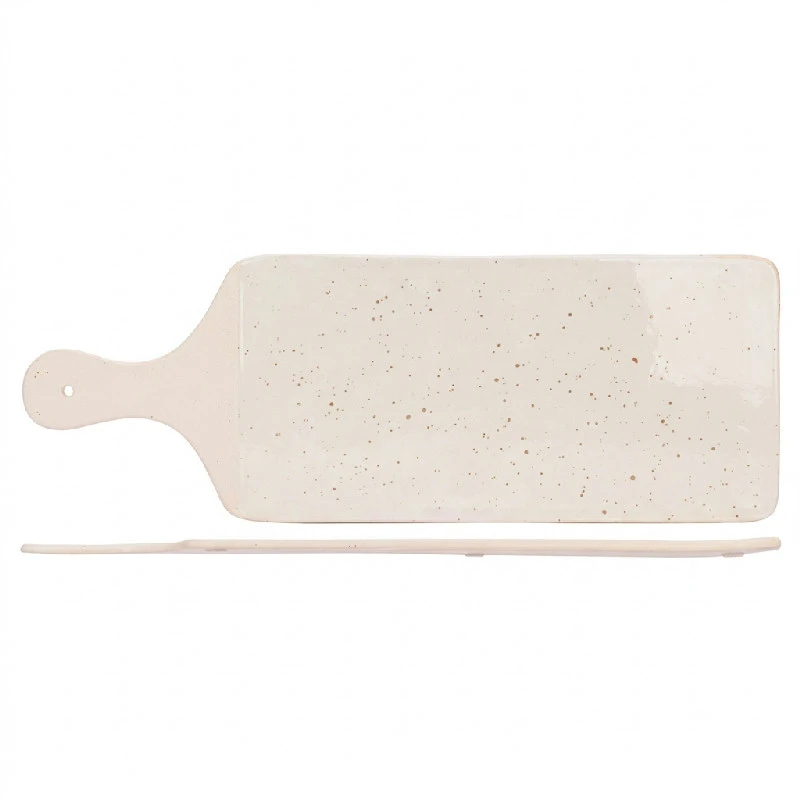 Serveringsfad Stentøj Quartz 40cm 4023395 by COSY & TRENDY color Sort