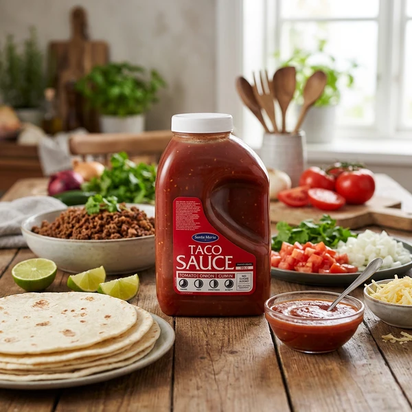 Tacosauce mild chili 233587 by SANTA M color Sort