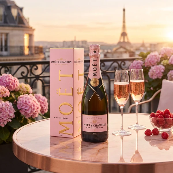 Moët & Chandon Champagne Rosé Impérial FL 75 (Giftbox) 30041  color Sort