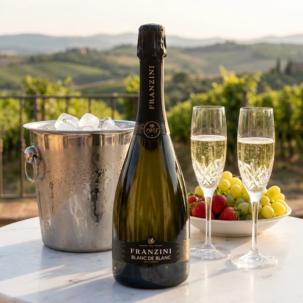 Franzini Blanc de Blanc Mousserende Vin 75 cl 1011473  color Sort
