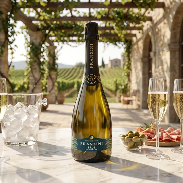 Franzini Brut Mousserende Vin 75 cl 1011476  color Sort