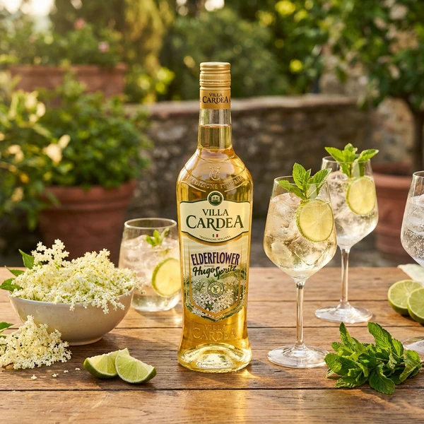 Villa Cardea Elderflower Aperitif 70 cl 1010181  color Sort