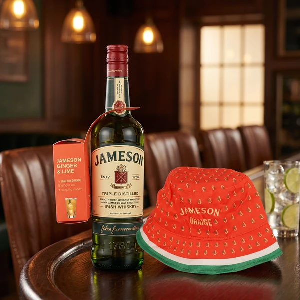 Jameson Whiskey m. Bøllehat FL 70 L-01-017-00  color Sort