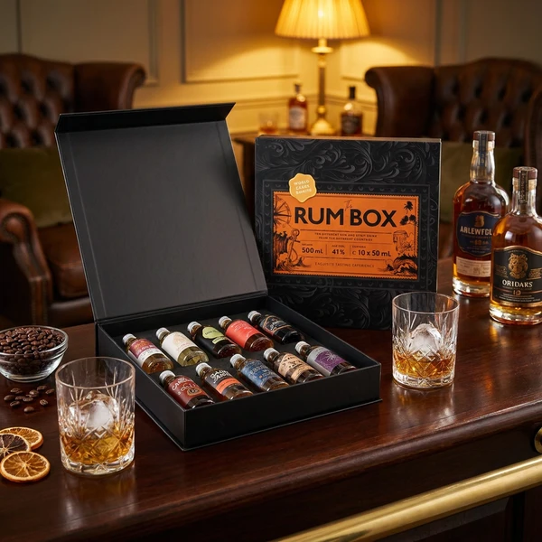 The Rum Box Yellow Edition 10 x 0,05 ltr. Rombox50 by The Rumbox color Sort