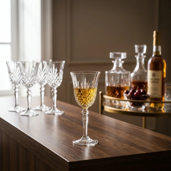 RCR Melodia Likør Glas 5 cl 6stk. Glas0099  color Sort