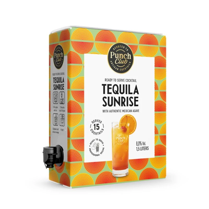 Punch Club Tequila Sunrise Cockail BiB 150 cl 1011706  color Sort