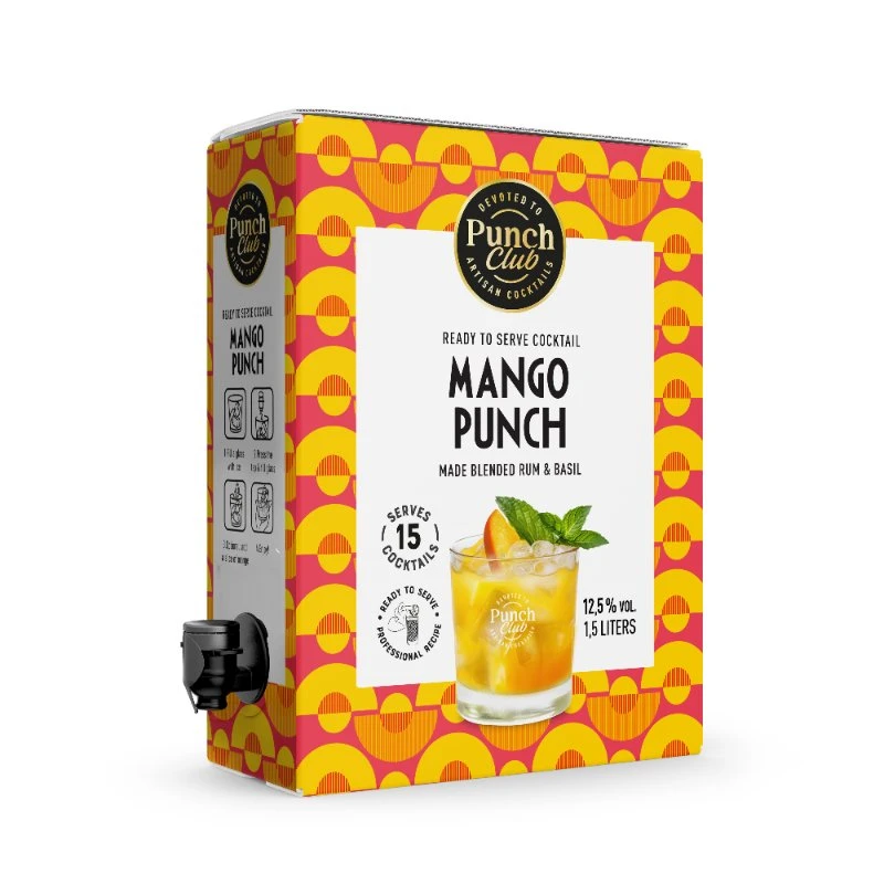 Punch Club Mango Punch Cockail BiB 150 cl 1009353Conaxess  color Sort