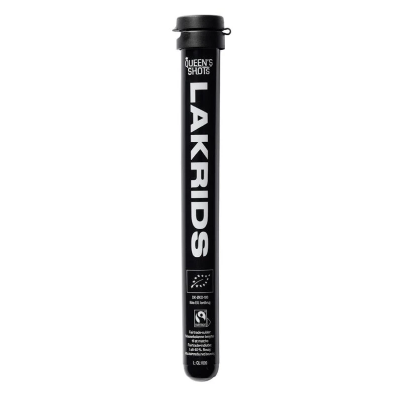 Queens Shotsrør Lakrids ØKO (50x2cl RØR) 376940 by QUEENS color Sort