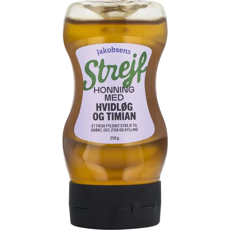 Honning med strejf af timian & hvidløg FL (250 G) 382075 by JAKOBSENS color Sort