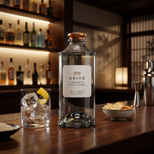 Ukiyo Japanese Rice Vodka 40% FL 70 L-51-364-00  color Sort