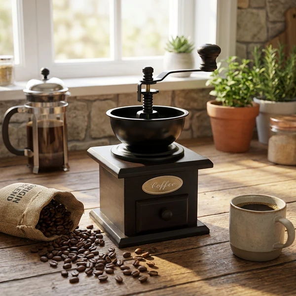 COFFEEGRINDER RETRO BLACK WOOD 5383402 by BarLife 2026 color Sort