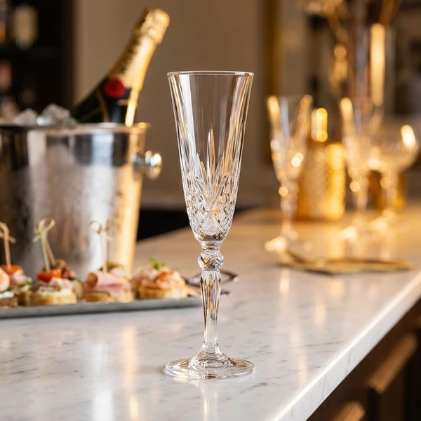RCR Melodia Champagne Glas 16 cl 6stk. Glas0096  color Sort