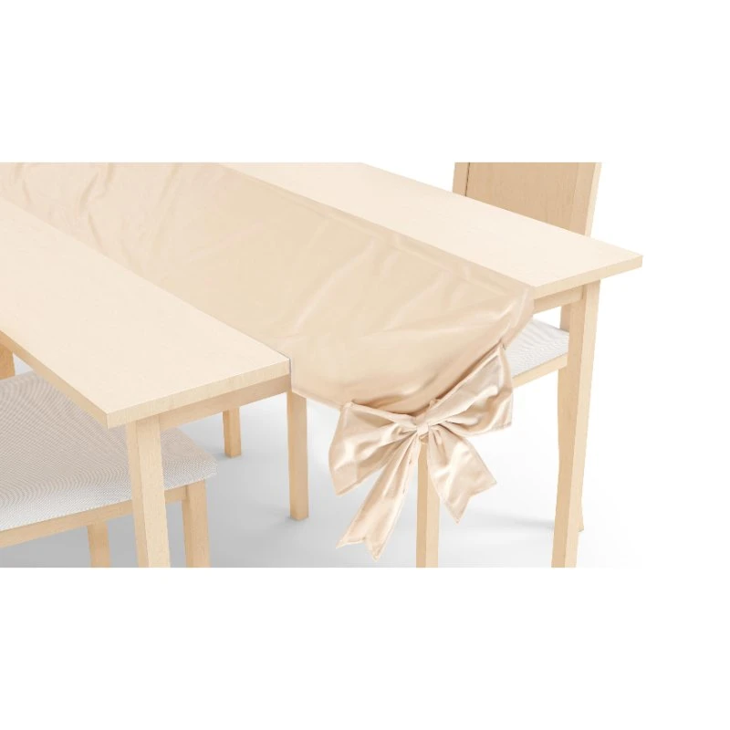 Bordløber i beige 33 x 240 cm 767653710  color Sort