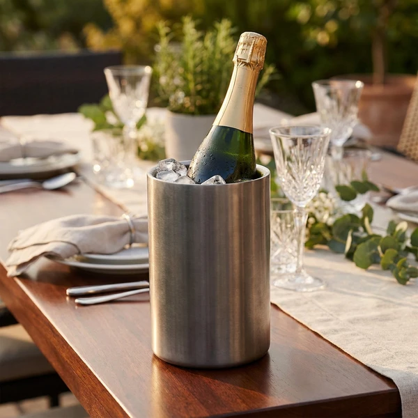 Champagnekøler Stonewashed Ø12cm A12442420  color Sort
